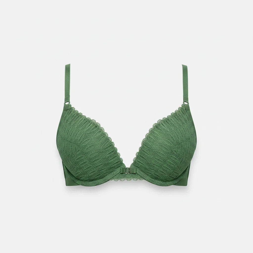Bramanta Triumph Aura Spotlight beugel-bh in groen met verfijnd kant en luxe uitstraling