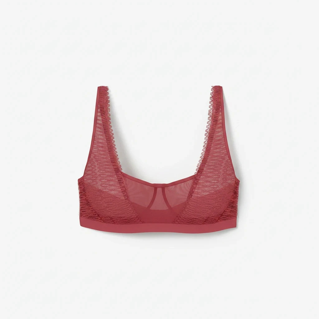 Bramanta Triumph Aura Spotlight beugel-bh in rood met verfijnde kanten details en een luxe uitstraling