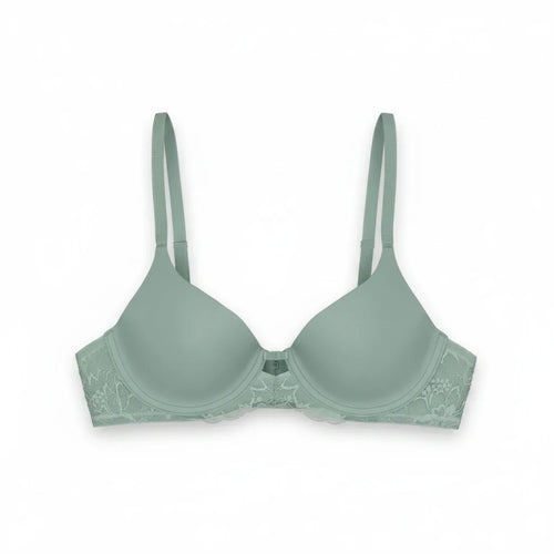 Bramanta Triumph Amourette Charm voorgevormde bh in groen met kanten details en gladde cups