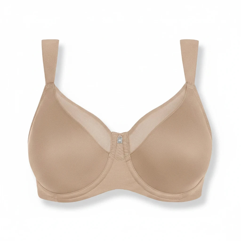 Bramanta Triumph True Shape Sensation beugel-bh in nude met ondersteunende cups en verfijnde mesh details
