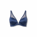 Bramanta Triumph Vivid Spotlight beugel-bh in donkerblauw met luxe satijnlook en transparante mesh details